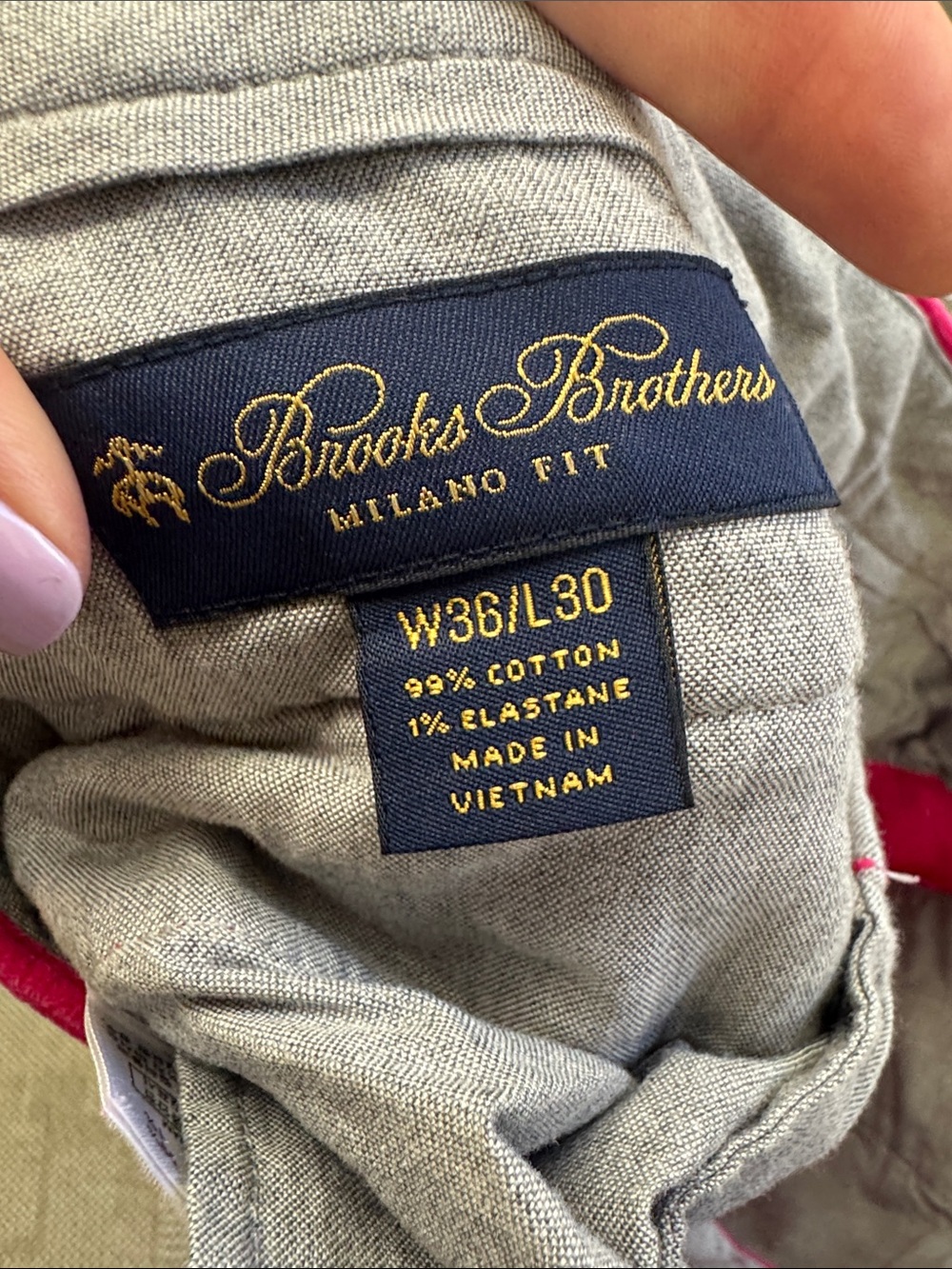 Brooks Brothers Milano Fit Corduroy Pants in Hot Pink, size 36x30 - Picture 2 of 6